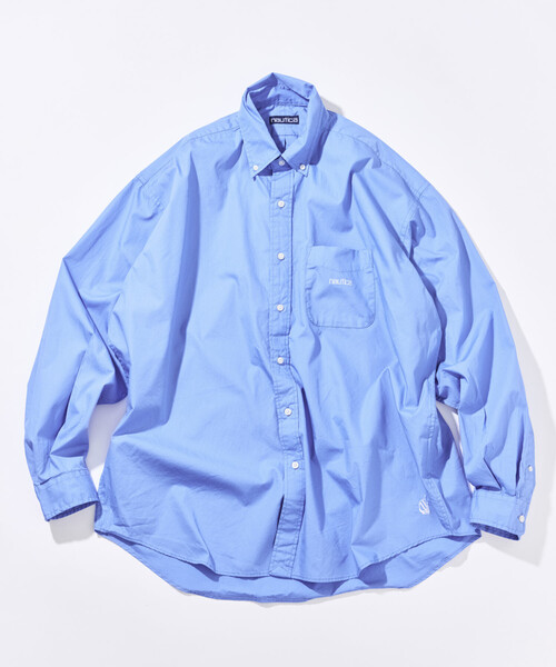 NAUTICA(ノーティカ)の「NAUTICA/ノーティカ ビッグシルエット ブロード BDシャツ(シャツ/ブラウス・メンズ・サックスブルー/ブラック/ネイビー/グリーン/ホワイト・X-LARGE/LARGE/MEDIUM)」の6枚目の写真