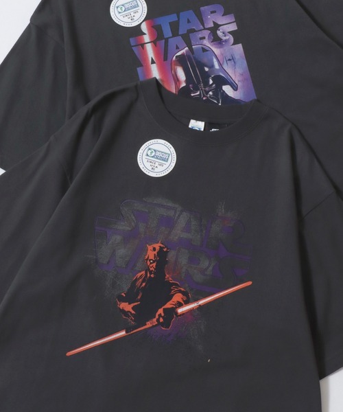 STAR WARS(スターウォーズ)の「Disney/ディズニーコラボ DISCUS/ディスカス オーバーサイズ ショート丈&レギュラー丈 スターウォーズ 半袖Tシャツ/レディース メンズ(Tシャツ/カットソー・レディース・ブラック/ブラック系その他2/ブラック系その他/ブラック系その他3・M/L)」の3枚目の写真