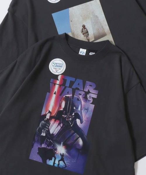 STAR WARS(スターウォーズ)の「Disney/ディズニーコラボ DISCUS/ディスカス オーバーサイズ ショート丈&レギュラー丈 スターウォーズ 半袖Tシャツ/レディース メンズ(Tシャツ/カットソー・レディース・ブラック/ブラック系その他2/ブラック系その他/ブラック系その他3・M/L)」の4枚目の写真