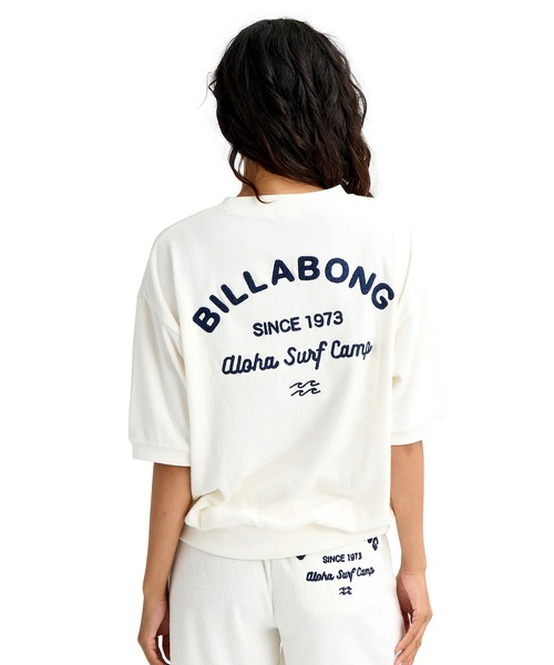 BILLABONG(ビラボン)の「BILLABONG/ビラボン 半袖 Tシャツ ロゴ バックプリント パイル生地 セットアップ対応 BG013303(Tシャツ/カットソー・レディース・ホワイト/アクア・M/L)」の5枚目の写真