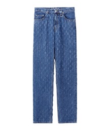 SLASHED DENIM PANTS