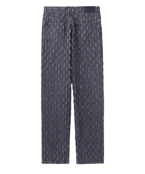 JOHN LAWRENCE SULLIVAN(ジョンローレンスサリバン)の「SLASHED DENIM PANTS(デニムパンツ・メンズ・ブラック/インディゴブルー・44/46/48)」の3枚目の写真