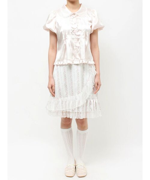 merry jenny(メリージェニー)の「ribbonサテンシャツ(シャツ/ブラウス・レディース・ピンク/ブルー・FREE)」の18枚目の写真