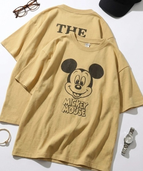 Disney(ディズニー)の「2026SS Disney/ディズニー ビンテージライクプリント フロント/バック/ラグラン 半袖Tシャツ レディース メンズ(Tシャツ/カットソー・レディース・ブルーグレー/ブラック系その他2/イエロー/スミクロ/アイボリー/ホワイト系その他/ブラック系その他/ホワイト系その他2・M/LL/L)」の8枚目の写真