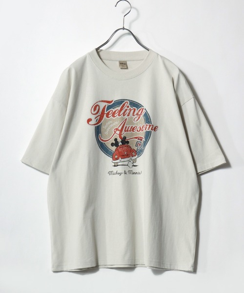 Disney(ディズニー)の「2026SS Disney/ディズニー ビンテージライクプリント フロント/バック/ラグラン 半袖Tシャツ レディース メンズ(Tシャツ/カットソー・レディース・ブルーグレー/ブラック系その他2/イエロー/スミクロ/アイボリー/ホワイト系その他/ブラック系その他/ホワイト系その他2・M/LL/L)」の11枚目の写真