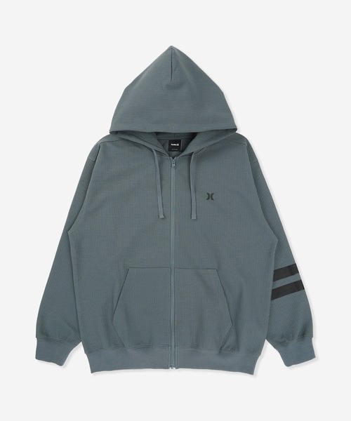 Hurley (ハーレー)の「【Hurley:ハーレー】ヘビーウエイトサーマルフルジップフーディ ジップパーカー 吸水速乾 THERMAL BP OVRSZD FZ HOODIE(パーカー・メンズ・ブラック/ブルーグレー/オフホワイト・LARGE/MEDIUM/SMALL/X-LARGE)」の3枚目の写真