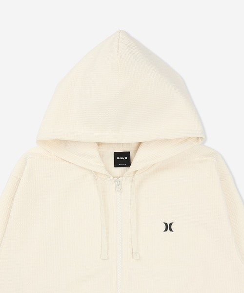 Hurley (ハーレー)の「【Hurley:ハーレー】ヘビーウエイトサーマルフルジップフーディ ジップパーカー 吸水速乾 THERMAL BP OVRSZD FZ HOODIE(パーカー・メンズ・ブラック/ブルーグレー/オフホワイト・LARGE/MEDIUM/SMALL/X-LARGE)」の6枚目の写真