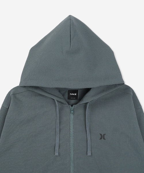 Hurley (ハーレー)の「【Hurley:ハーレー】ヘビーウエイトサーマルフルジップフーディ ジップパーカー 吸水速乾 THERMAL BP OVRSZD FZ HOODIE(パーカー・メンズ・ブラック/ブルーグレー/オフホワイト・LARGE/MEDIUM/SMALL/X-LARGE)」の12枚目の写真