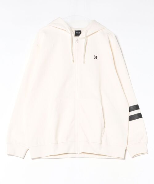 Hurley (ハーレー)の「【Hurley:ハーレー】ヘビーウエイトサーマルフルジップフーディ ジップパーカー 吸水速乾 THERMAL BP OVRSZD FZ HOODIE(パーカー・メンズ・ブラック/ブルーグレー/オフホワイト・LARGE/MEDIUM/SMALL/X-LARGE)」の14枚目の写真