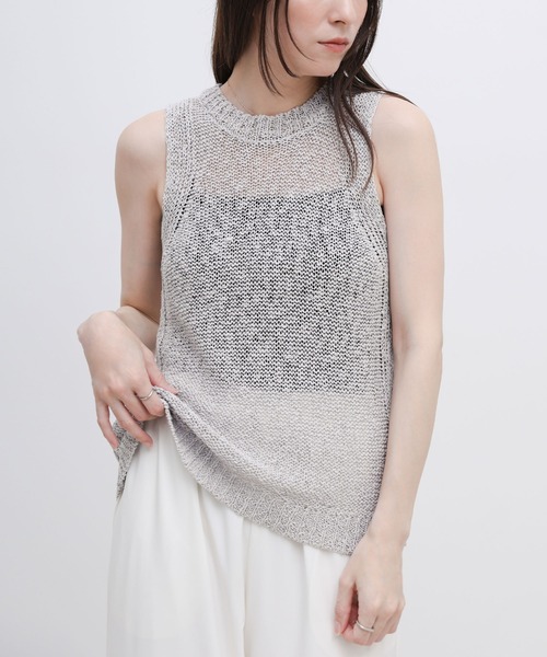 Linen-like summer knit American tank — льняной трикотажный американский топ