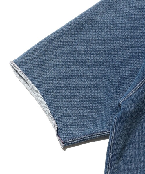BEAMS PLUS（ビームスプラス）の「Sweat Short Sleeve Cut-Off Indigo（スウェット・メンズ・インディゴブルー・X-LARGE/LARGE/MEDIUM/SMALL）」の7枚目の写真