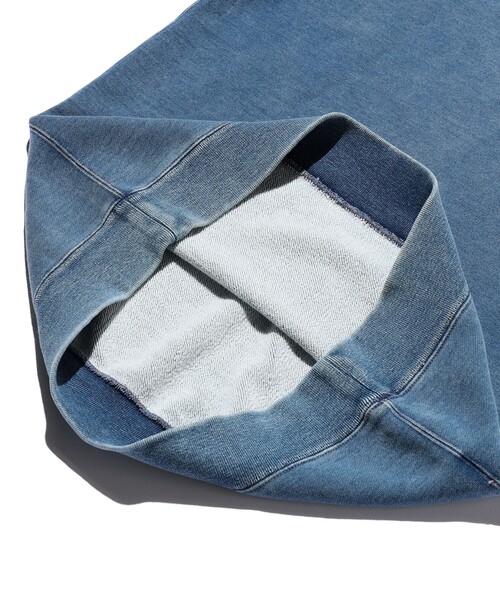 BEAMS PLUS（ビームスプラス）の「Sweat Short Sleeve Cut-Off Indigo（スウェット・メンズ・インディゴブルー・X-LARGE/LARGE/MEDIUM/SMALL）」の10枚目の写真