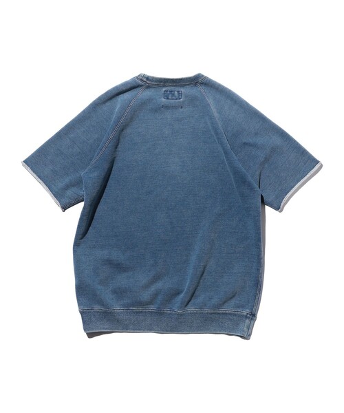 BEAMS PLUS（ビームスプラス）の「Sweat Short Sleeve Cut-Off Indigo（スウェット・メンズ・インディゴブルー・X-LARGE/LARGE/MEDIUM/SMALL）」の11枚目の写真