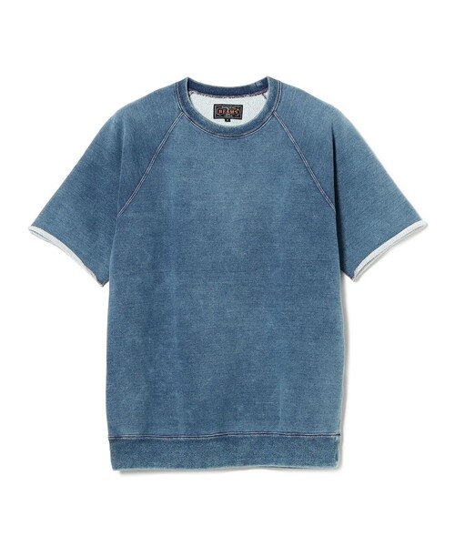 BEAMS PLUS（ビームスプラス）の「Sweat Short Sleeve Cut-Off Indigo（スウェット・メンズ・インディゴブルー・X-LARGE/LARGE/MEDIUM/SMALL）」の12枚目の写真