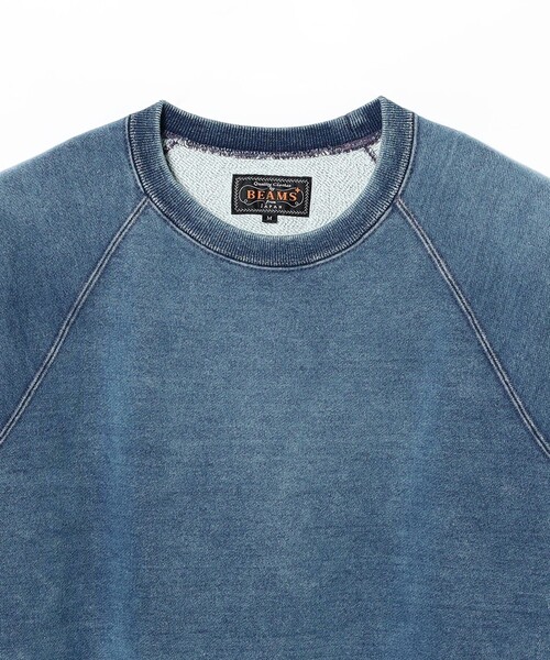 BEAMS PLUS（ビームスプラス）の「Sweat Short Sleeve Cut-Off Indigo（スウェット・メンズ・インディゴブルー・X-LARGE/LARGE/MEDIUM/SMALL）」の13枚目の写真