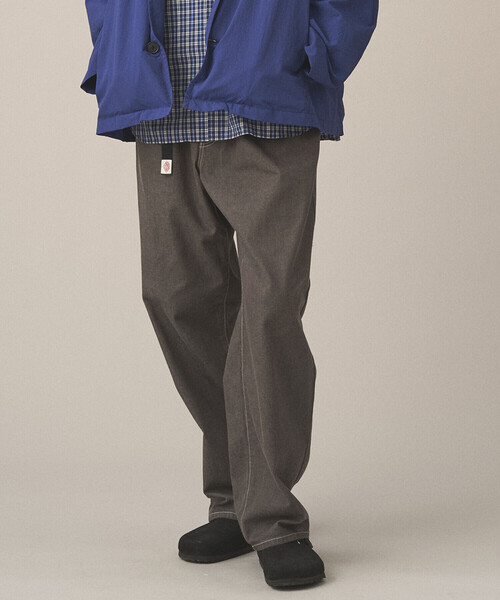 DANTON（ダントン）の「DANTON | カラーデニム ベルトイージーパンツ MEN（デニムパンツ・メンズ・ブルー/アイボリー/ダークインディゴブルー/チャコール・42/38/40）」の5枚目の写真