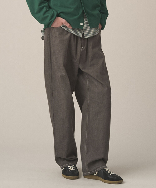 DANTON（ダントン）の「DANTON | カラーデニム ベルトイージーパンツ MEN（デニムパンツ・メンズ・ブルー/アイボリー/ダークインディゴブルー/チャコール・42/38/40）」の20枚目の写真