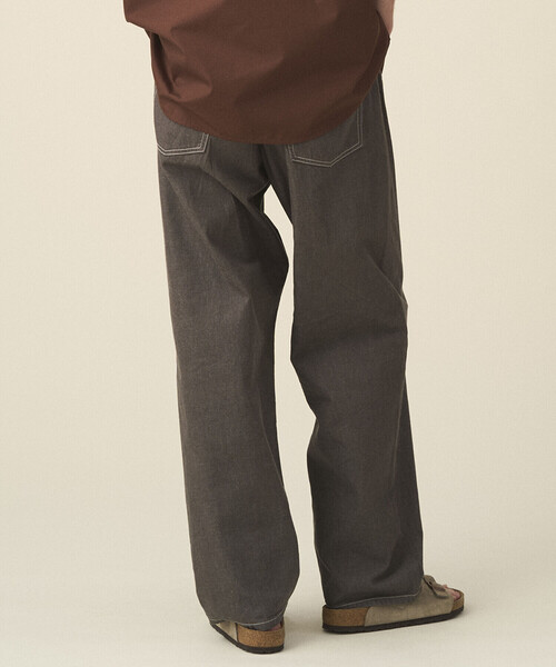 DANTON（ダントン）の「DANTON | カラーデニム ベルトイージーパンツ MEN（デニムパンツ・メンズ・ブルー/アイボリー/ダークインディゴブルー/チャコール・42/38/40）」の21枚目の写真