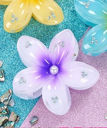 セール】プラヘアクリップ/ハイビスカス5（バレッタ/ヘアクリップ