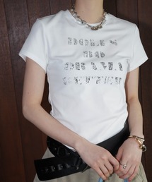 ロゴプリントクロップドTシャツ chw26s153