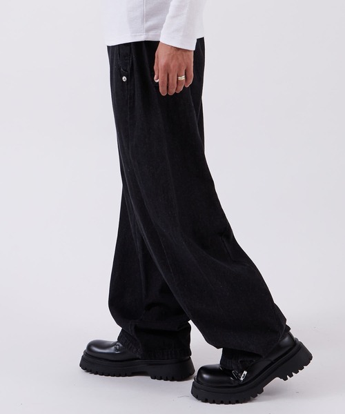 improves(インプローブス)の「スナップ バルーンパンツ(デニムパンツ・メンズ・ブラック/ブラック系/キナリ・LARGE/SMALL/MEDIUM)」の22枚目の写真