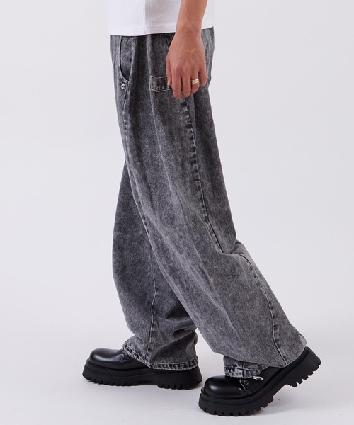 improves(インプローブス)の「スナップ バルーンパンツ(デニムパンツ・メンズ・ブラック/ブラック系/キナリ・LARGE/SMALL/MEDIUM)」の15枚目の写真