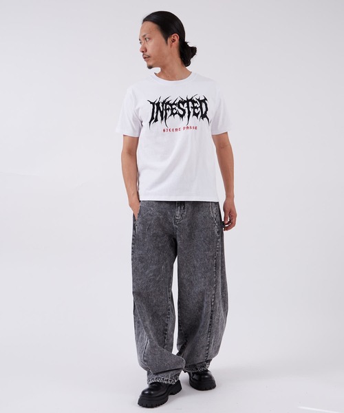 improves(インプローブス)の「スナップ バルーンパンツ(デニムパンツ・メンズ・ブラック/ブラック系/キナリ・LARGE/SMALL/MEDIUM)」の17枚目の写真