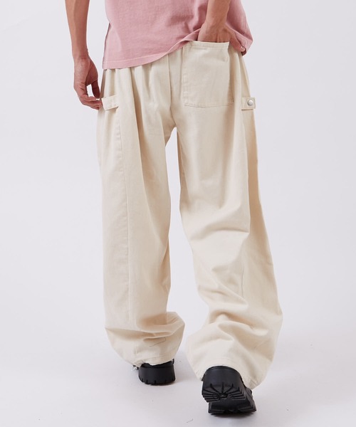 improves(インプローブス)の「スナップ バルーンパンツ(デニムパンツ・メンズ・ブラック/ブラック系/キナリ・LARGE/SMALL/MEDIUM)」の9枚目の写真