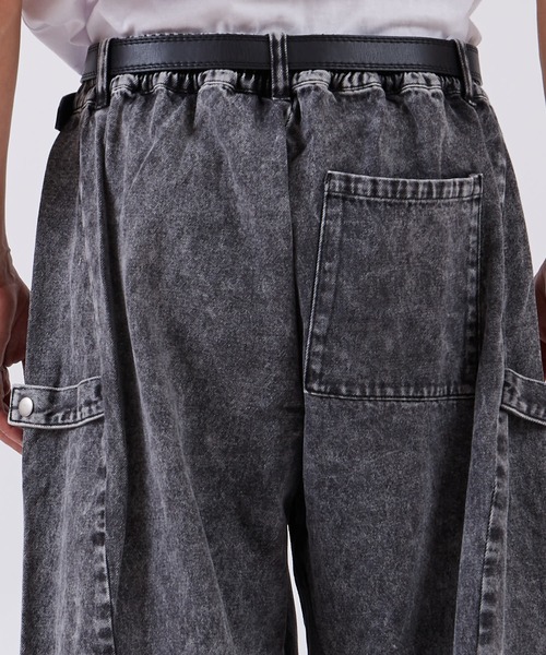 improves(インプローブス)の「スナップ バルーンパンツ(デニムパンツ・メンズ・ブラック/ブラック系/キナリ・LARGE/SMALL/MEDIUM)」の12枚目の写真