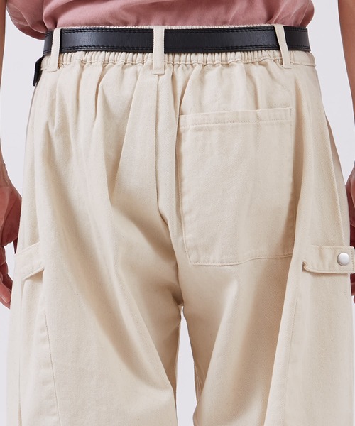 improves(インプローブス)の「スナップ バルーンパンツ(デニムパンツ・メンズ・ブラック/ブラック系/キナリ・LARGE/SMALL/MEDIUM)」の6枚目の写真