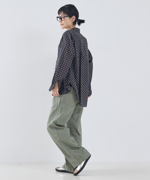 collex（コレックス）の「シアードットシャツ（シャツ/ブラウス・レディース・アイボリー/ブラウン/ブラック・フリー）」の17枚目の写真