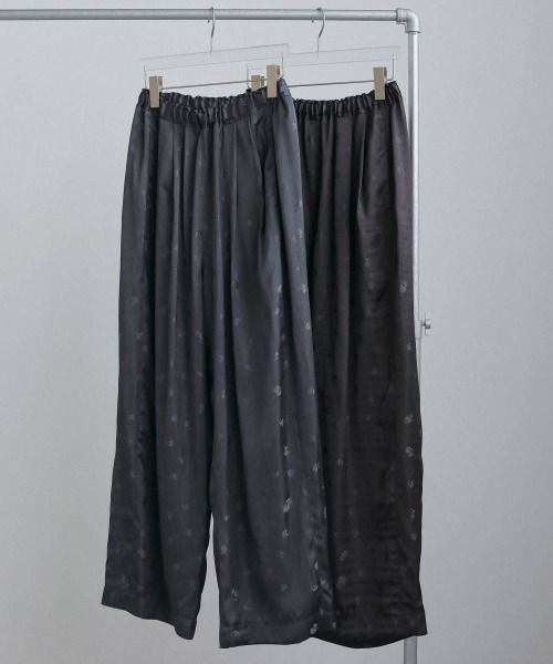 anuke(アンヌーク)の「anuke Flower Jacquard Roughpants フラワージャガードラフパンツ/62620717(その他パンツ・レディース・チャコールグレー・36)」の6枚目の写真