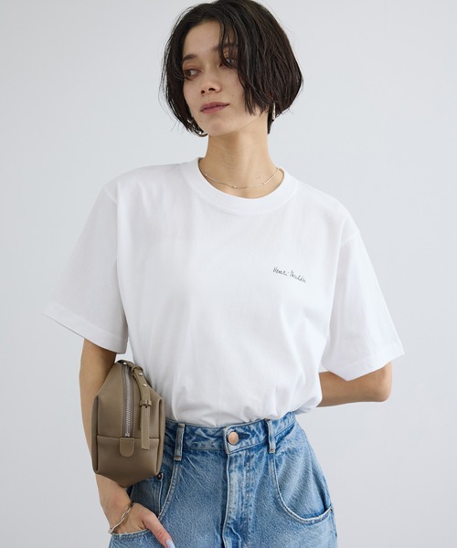 SALON adam et rope'(サロン アダム エ ロペ)の「【WEB限定】マティスアートTシャツ(Tシャツ/カットソー・レディース・ホワイト系その他/ホワイト/ホワイト系その他2・FREE)」の4枚目の写真