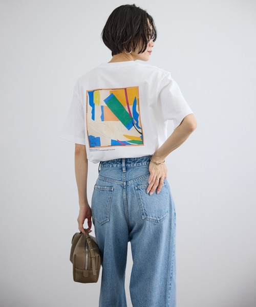SALON adam et rope'(サロン アダム エ ロペ)の「【WEB限定】マティスアートTシャツ(Tシャツ/カットソー・レディース・ホワイト系その他/ホワイト/ホワイト系その他2・FREE)」の8枚目の写真
