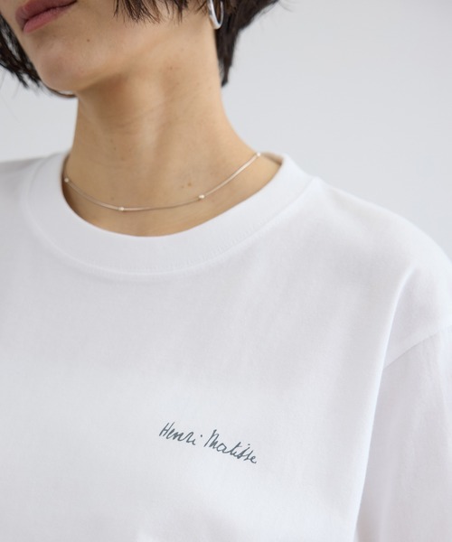 SALON adam et rope'(サロン アダム エ ロペ)の「【WEB限定】マティスアートTシャツ(Tシャツ/カットソー・レディース・ホワイト系その他/ホワイト/ホワイト系その他2・FREE)」の9枚目の写真