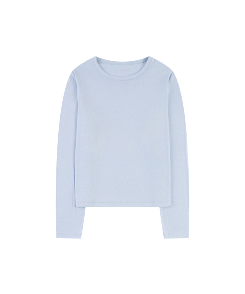 VANONE ATELIER(バノンアトリエ)の「A3562 フルイドロングスリーブ_パウダーブルー(Tシャツ/カットソー・レディース・スカイブルー・FREE)」の2枚目の写真