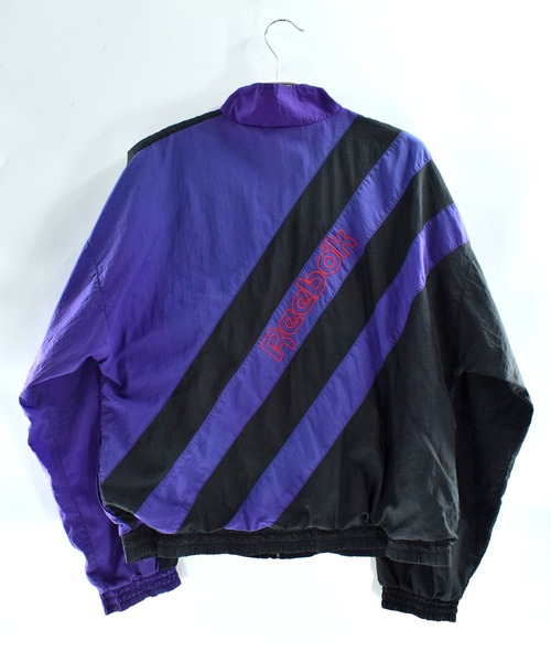 Reebok（リーボック）の「【USED】90’s Reebok ナイロン トラックジャケット（ナイロンジャケット・メンズ・パープル・LARGE）」の11枚目の写真