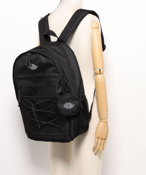 Dickies(ディッキーズ)の「DICKIES / DK BASIC BACKPACK / 81638300(バックパック/リュック・レディース・ブラック/ホワイト・ONESIZE)」の6枚目の写真
