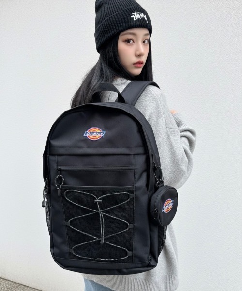 Dickies(ディッキーズ)の「DICKIES / DK BASIC BACKPACK / 81638300(バックパック/リュック・レディース・ブラック/ホワイト・ONESIZE)」の2枚目の写真