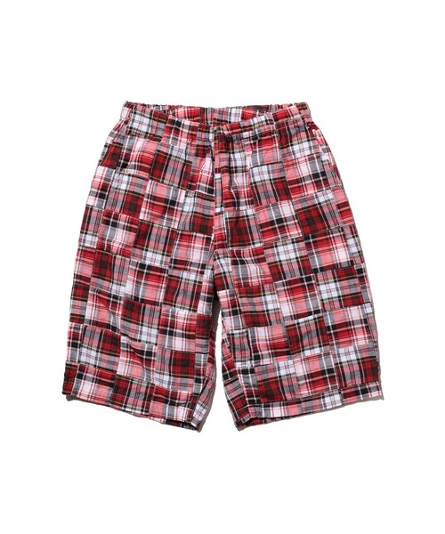 BEAMS PLUS(ビームスプラス)の「Easy Shorts Patchwork Madras(その他パンツ・メンズ・レッド・X-LARGE/MEDIUM/SMALL)」の1枚目の写真