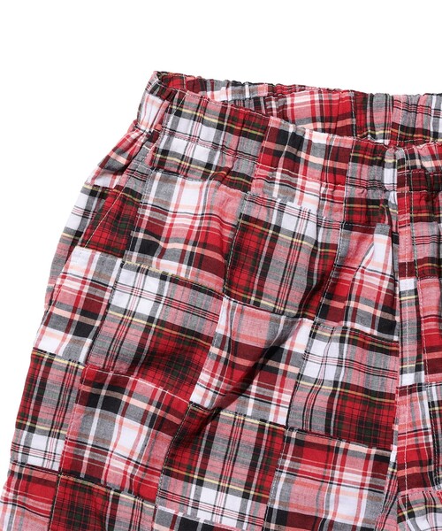 BEAMS PLUS(ビームスプラス)の「Easy Shorts Patchwork Madras(その他パンツ・メンズ・レッド・X-LARGE/MEDIUM/SMALL)」の4枚目の写真