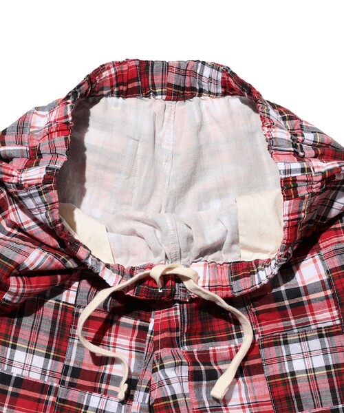 BEAMS PLUS(ビームスプラス)の「Easy Shorts Patchwork Madras(その他パンツ・メンズ・レッド・X-LARGE/MEDIUM/SMALL)」の5枚目の写真