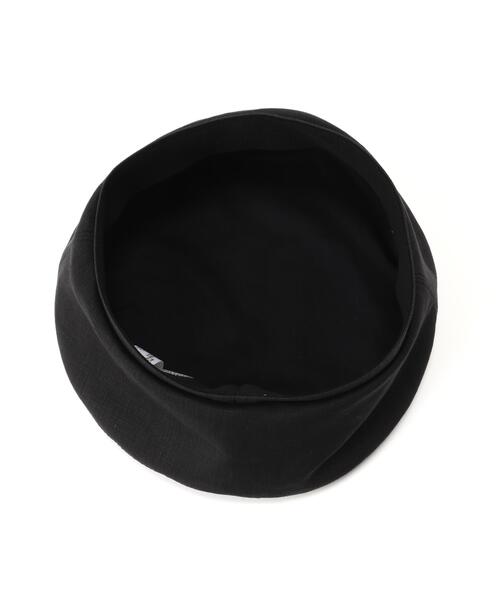 MARGARET HOWELL（マーガレットハウエル）の「SHIRTING LINEN（ハンチング/ベレー帽・レディース・ブラック・FREE）」の4枚目の写真