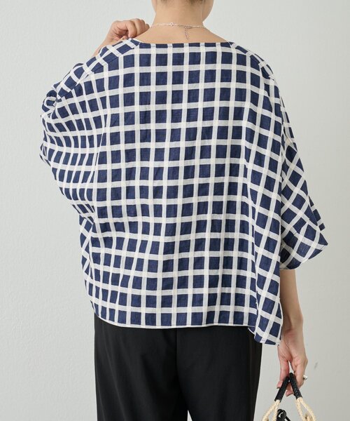 BEARDSLEY（ビアズリー）の「綿麻ウインドペンハオリ（その他アウター・レディース・ネイビー・FREE）」の4枚目の写真
