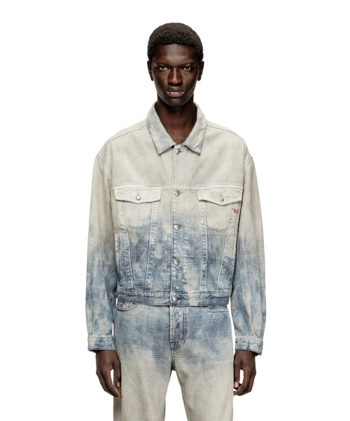 DIESEL デニムジャケット 総柄 メンズ デニムジャケット D-RANGER（デニムジャケット）｜DIESEL