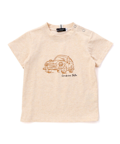 BeBe（ベベ）の「クラシックカースケッチ杢天竺半袖Tシャツ（その他ベビーウェア・キッズ・イエロー/ブルー・90cm/80ｃｍ）」の2枚目の写真