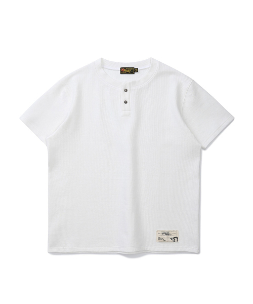OGARP(オガープ)の「Waffle henley neck Tee White(Tシャツ/カットソー・レディース・その他・1/2)」の1枚目の写真