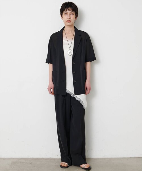 THE PAUSE（ザ ポーズ）の「＜WEB限定＞【THE PAUSE】タックパンツ（その他パンツ・レディース・ブルー系その他/ブラック/チャコールグレー・36/38）」の10枚目の写真