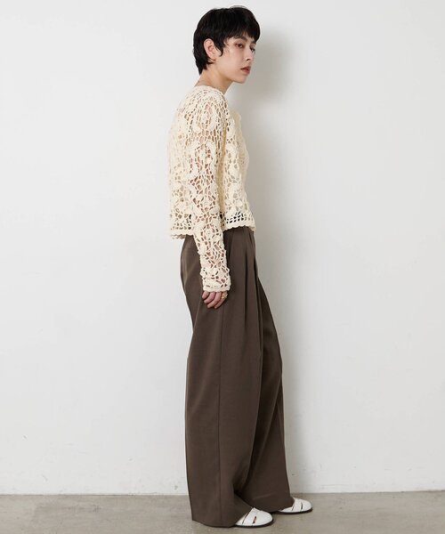 THE PAUSE（ザ ポーズ）の「＜WEB限定＞【THE PAUSE】タックパンツ（その他パンツ・レディース・ブルー系その他/ブラック/チャコールグレー・36/38）」の15枚目の写真