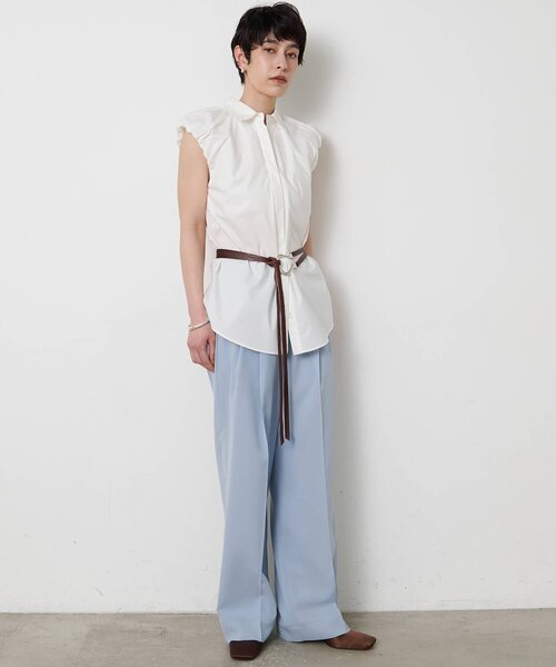 THE PAUSE（ザ ポーズ）の「＜WEB限定＞【THE PAUSE】タックパンツ（その他パンツ・レディース・ブルー系その他/ブラック/チャコールグレー・36/38）」の21枚目の写真